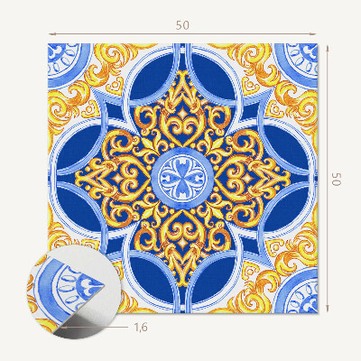 Panou decorativ bucatarie pătrat Decorare cu accent floral