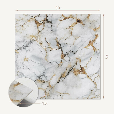 Panou decorativ pătrat Design rafinat din marmură