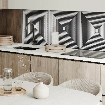 Panou decorativ pătrat Linii concentrice elegante în pătrate