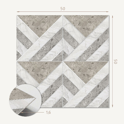 Panou decorativ bucatarie pătrat Placi în stil geometric
