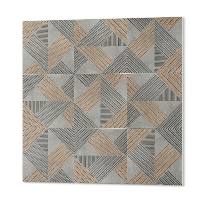 Panou decorativ bucatarie pătrat Triunghiuri geometrice în stil