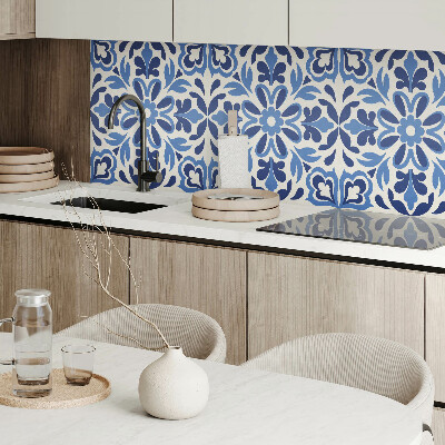 Panou decorativ bucatarie pătrat Modele florale decorative