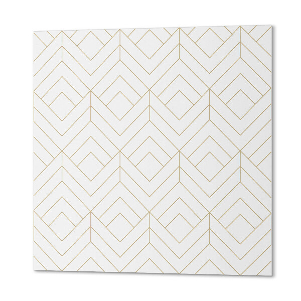 Panou decorativ bucatarie pătrat Model geometric elegant cu romburi