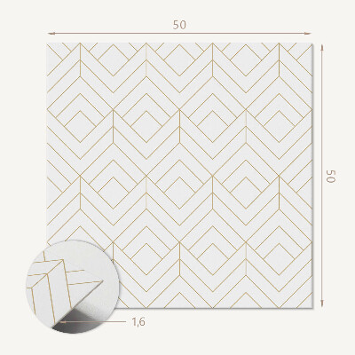 Panou decorativ bucatarie pătrat Model geometric elegant cu romburi