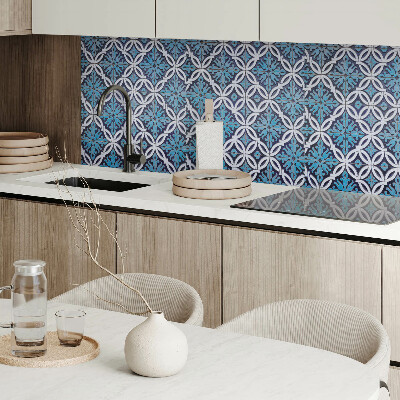 Panou decorativ pătrat Motiv floral cu model geometric