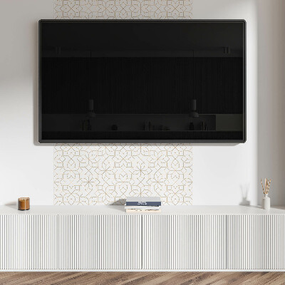 Panou decorativ bucatarie pătrat Motiv floral modern cu forme geometrice