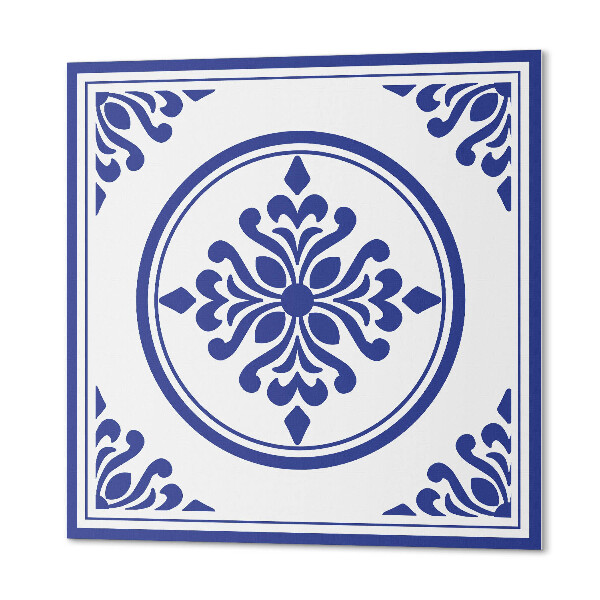 Panou decorativ pătrat Cercuri elegante cu detalii florale