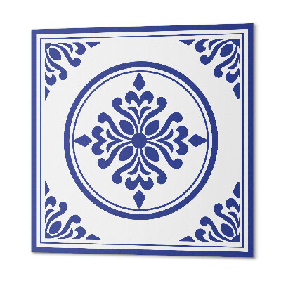 Panou decorativ pătrat Cercuri elegante cu detalii florale
