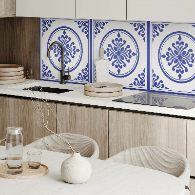 Panou decorativ pătrat Cercuri elegante cu detalii florale
