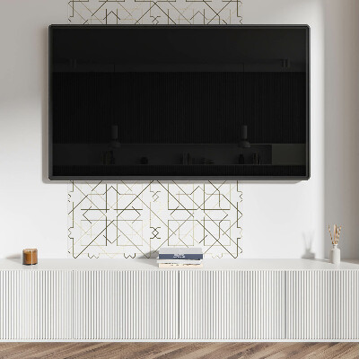 Panou decorativ bucatarie pătrat Aspect elegant de linii geometrice