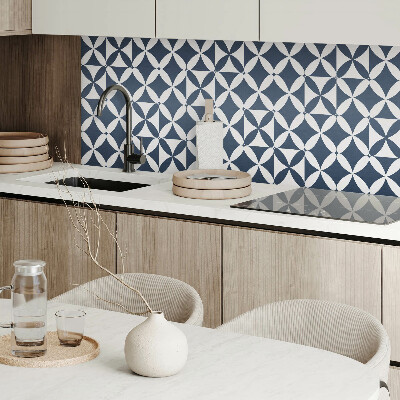 Panou decorativ bucatarie pătrat Flori geometrice într-un stil modern