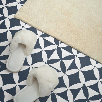 Panou decorativ bucatarie pătrat Flori geometrice într-un stil modern