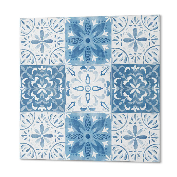 Panou decorativ pătrat Model cu gresie cu flori delicate