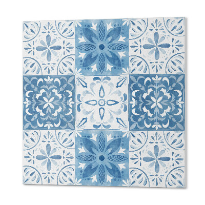 Panou decorativ pătrat Model cu gresie cu flori delicate