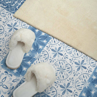 Panou decorativ pătrat Model cu gresie cu flori delicate