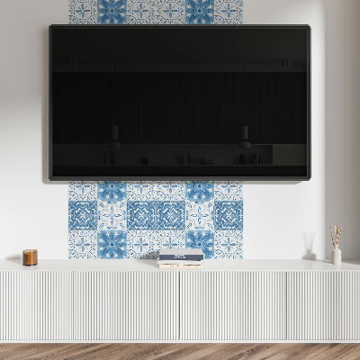 Panou decorativ pătrat Model cu gresie cu flori delicate