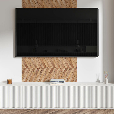 Panou decorativ pătrat Model elegant de scânduri diagonale