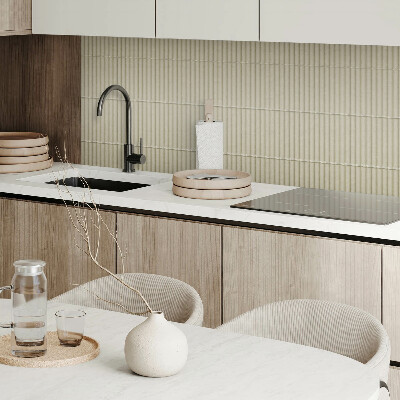 Panou decorativ bucatarie pătrat Model elegant de dungi într-o versiune modernă