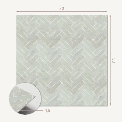 Panou decorativ pătrat Heringbone geometric