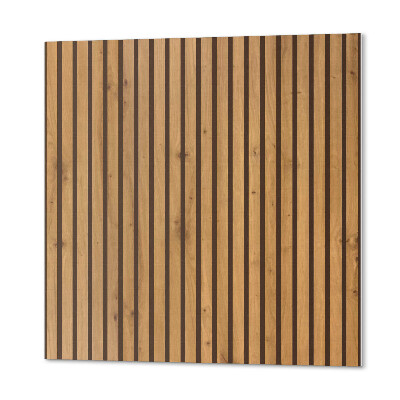 Panou decorativ pătrat Scânduri verticale de inspirație din lemn