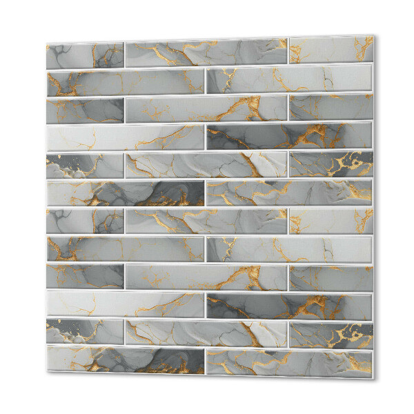 Panou decorativ bucatarie pătrat Design luxos de marmură