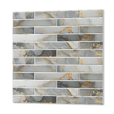Panou decorativ bucatarie pătrat Design luxos de marmură