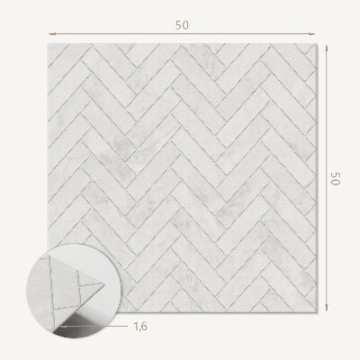 Panou decorativ bucatarie pătrat Model 3D în schelet