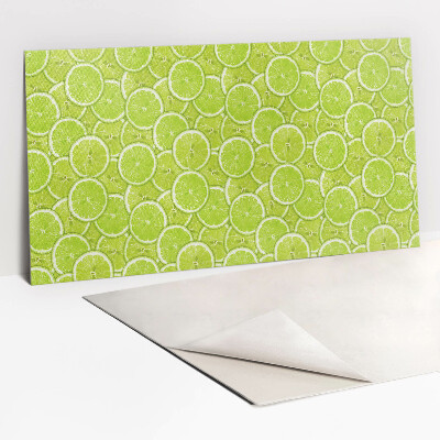 Panou decorativ PVC Felii de lime verde