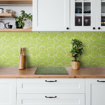 Panou decorativ PVC Felii de lime verde