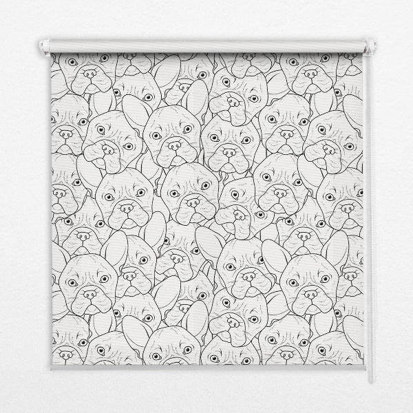 Roleta textila Desenează câini