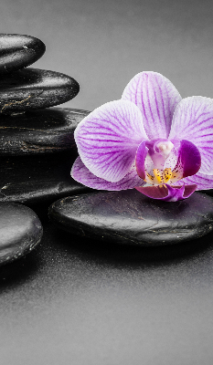 Roleta geam interior Orhidee pe pietre