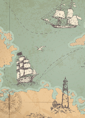 Roleta textila Harta oceanului