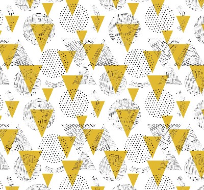 Roleta geam Triunghiuri și roți făcute din puncte