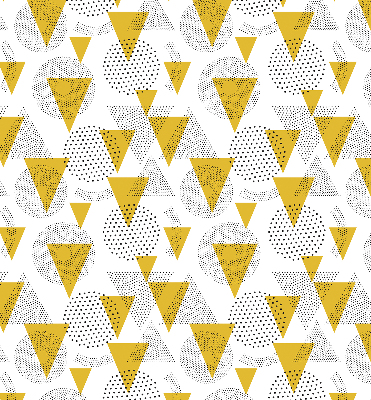Roleta geam Triunghiuri și roți făcute din puncte