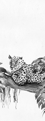 Roleta geam Cheetahi atrași pe ramură