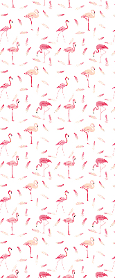 Roleta geam Flamingos și penele lor