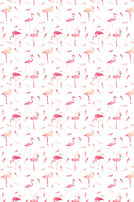 Roleta geam Flamingos și penele lor