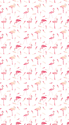 Roleta geam Flamingos și penele lor