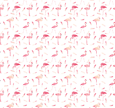 Roleta geam Flamingos și penele lor