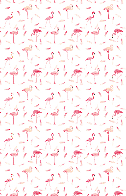 Roleta geam Flamingos și penele lor