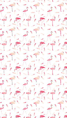 Roleta geam Flamingos și penele lor