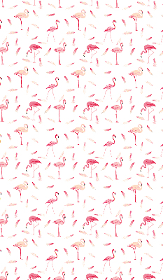 Roleta geam Flamingos și penele lor