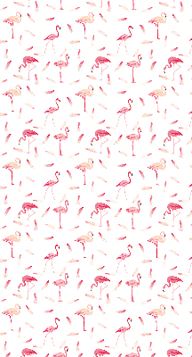 Roleta geam Flamingos și penele lor