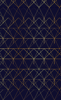 Roleta geam interior Linii galbene conectate la triunghiuri
