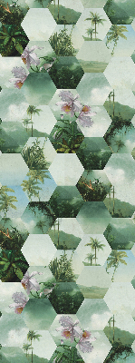 Stor geam Hexagoni verzi