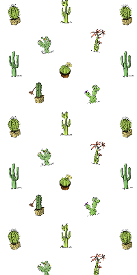 Roleta textila Cacti