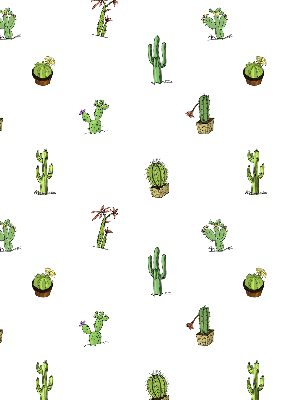 Roleta textila Cacti