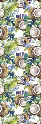 Roleta geam Nucă de nucă de cocos și frunzele lor