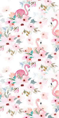 Roleta Flamingo printre flori