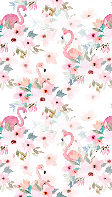 Roleta Flamingo printre flori